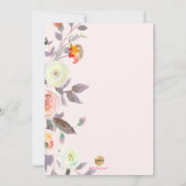 Invitation PixDezines Peaches+Cream Rose Bridal Brunch (Dos)