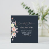 Invitation PixDezines Peaches+Fête des mariées d'aquarelle cr (Debout devant)