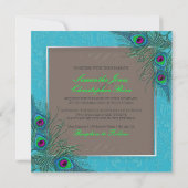 Invitation PixDezines Peacock Charme (Dos)