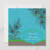 Invitation PixDezines Peacock Charme (Devant)