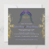 Invitation PixDezines Peacock, filigree+tourbillons/DO-IT-YOU (Dos)