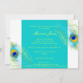 Invitation PixDezines Peacock, Graduation do-it-yourself arri (Dos)