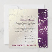 Invitation PixDezines Pearly Swirls (Dos)