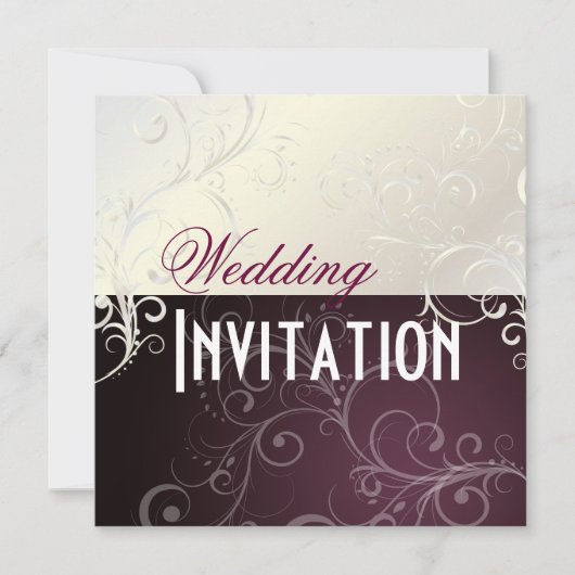 Invitation PixDezines Pearly Swirls (Devant)