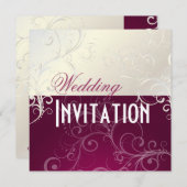 Invitation PixDezines Pearly Swirls (Devant / Derrière)