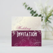 Invitation PixDezines Pearly Swirls (Debout devant)