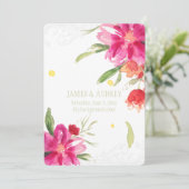 Invitation PixDezines peut fleur/aquarelle (Debout devant)