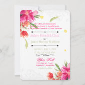 Invitation PixDezines peut fleur/aquarelle (Dos)