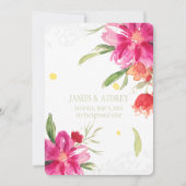 Invitation PixDezines peut fleur/aquarelle (Devant)