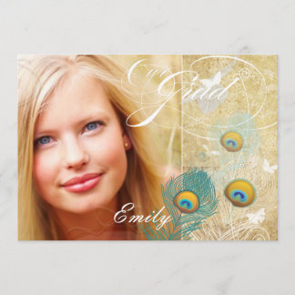 Invitation PixDezines photo de graduation vintage+do-it-yours