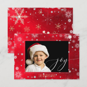 Invitation PixDezines Photo de Noël/Calligraphie