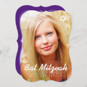 Invitation PixDezines photo mitzvah/do-it-yourself couleur (Devant / Derrière)