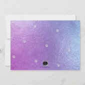 Invitation PixDezines Platinum Ombre Turquoise Bar Mitzvah (Dos)