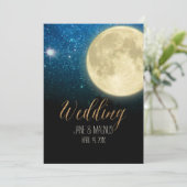 Invitation PixDezines Pleine lune Minuit Sky/Collage NASA (Debout devant)