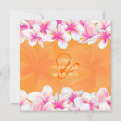 Invitation PixDezines plumeria rose vif/DO-IT-YOURSELF couleu (Devant)
