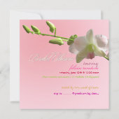 Invitation PixDezines Pomme d'orchidée rose/douche nuptiale (Dos)