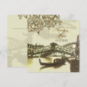 Invitation PixDezines Pont Vénétie Vintage+Rialto (Devant / Derrière)