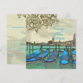 Invitation PixDezines Pont Vénétie Vintage+Rialto (Devant / Derrière)