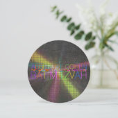 Invitation PixDezines psychedelic stars/neon/bat mitzvah (Debout devant)