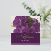 Invitation PixDezines PURPLE CALLA LILY BOUQUET (Debout devant)