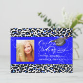 Invitation PixDezines pyschedelic guépard 2013 graduation (Debout devant)