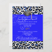 Invitation PixDezines pyschedelic guépard 2013 graduation (Dos)