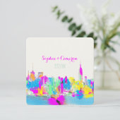 Invitation PixDezines rainbow/NYC/DO-IT-YOURSELF couleur arri (Debout devant)