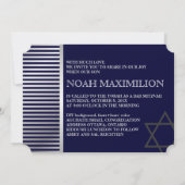 Invitation PixDezines rayures bar mitzvah/DO-IT-YOURSELF coul (Dos)