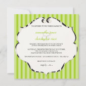 Invitation PixDezines rayures simples / bricolage couleur / v (Dos)