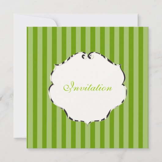 Invitation PixDezines rayures simples / bricolage couleur / v (Devant)