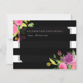 Invitation PixDezines réception mitzvah/DIYraypes/floral (Dos)