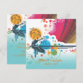 Invitation PixDezines Retro Surfers, événements de destinatio (Devant / Derrière)