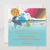 Invitation PixDezines Retro Surfers, événements de destinatio (Dos)