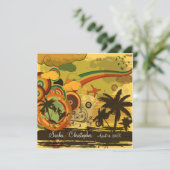 Invitation PixDezines Rétro Surfeurs, événements de destinati (Debout devant)