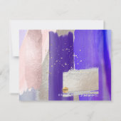 Invitation PixDezines Rose Gold+Purple Will You .. Bridesmaid (Dos)