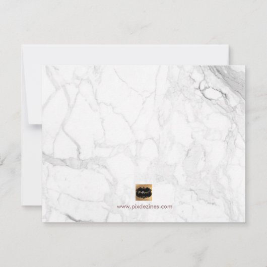 Invitation PixDezines Rose Gold Vous Serez Ma Fille... (Dos)