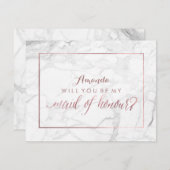 Invitation PixDezines Rose Gold Vous Serez Ma Fille... (Devant / Derrière)