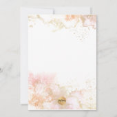 Invitation PixDezines Rose H2 Christening+1er Anniversaire In (Dos)