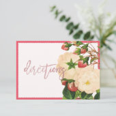 Invitation PixDezines Roses Nivea/Rouge victorien/Redoute (Debout devant)