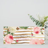 Invitation PixDezines Roses Vintages+Pies/Stripes (Debout devant)