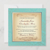 Invitation PixDezines Rossi Damask/DO-IT-YOURSELF couleur arr (Dos)