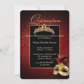 Invitation PixDezines Rossi Damask/Masquerade/DO-IT-YOURSELF/ (Dos)