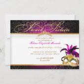 Invitation PixDezines Rossi Sweet 16 Masquerade/DO-IT-YOURSEL (Dos)