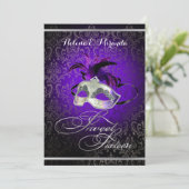 Invitation PixDezines Rossi Sweet 16 Masquerade/DO-IT-YOURSEL (Debout devant)