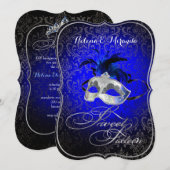 Invitation PixDezines Rossi Sweet 16 Masquerade/DO-IT-YOURSEL (Devant / Derrière)