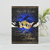 Invitation PixDezines Rossi Sweet 16 Masquerade/DO-IT-YOURSEL (Debout devant)