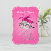 Invitation PixDezines Rossi Sweet 16 Masquerade/DO-IT-YOURSEL (Debout devant)