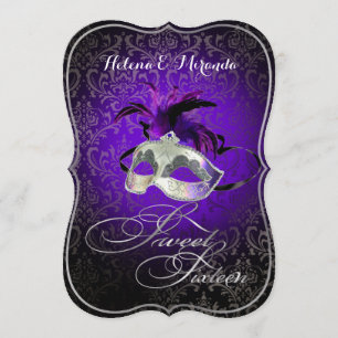 Invitation PixDezines Rossi Sweet 16 Masquerade/DO-IT-YOURSEL