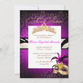 Invitation PixDezines Rossi Sweet 16 Masquerade/DO-IT-YOURSEL (Dos)