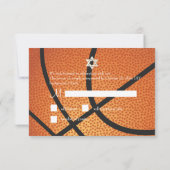 Invitation PixDezines RSVP Basketball Bar Mitzvah ✡ (Dos)